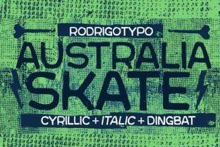 Australia Skate: A Bold Display Font for Crafters
