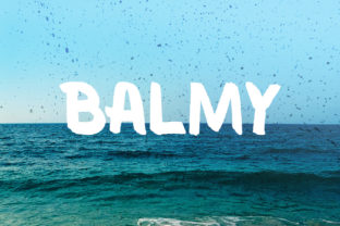 Balmy Brush: A Vintage Display Font for Makers