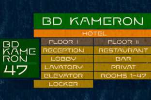 BD Kameron: A Premium Display Font for Modern Branding