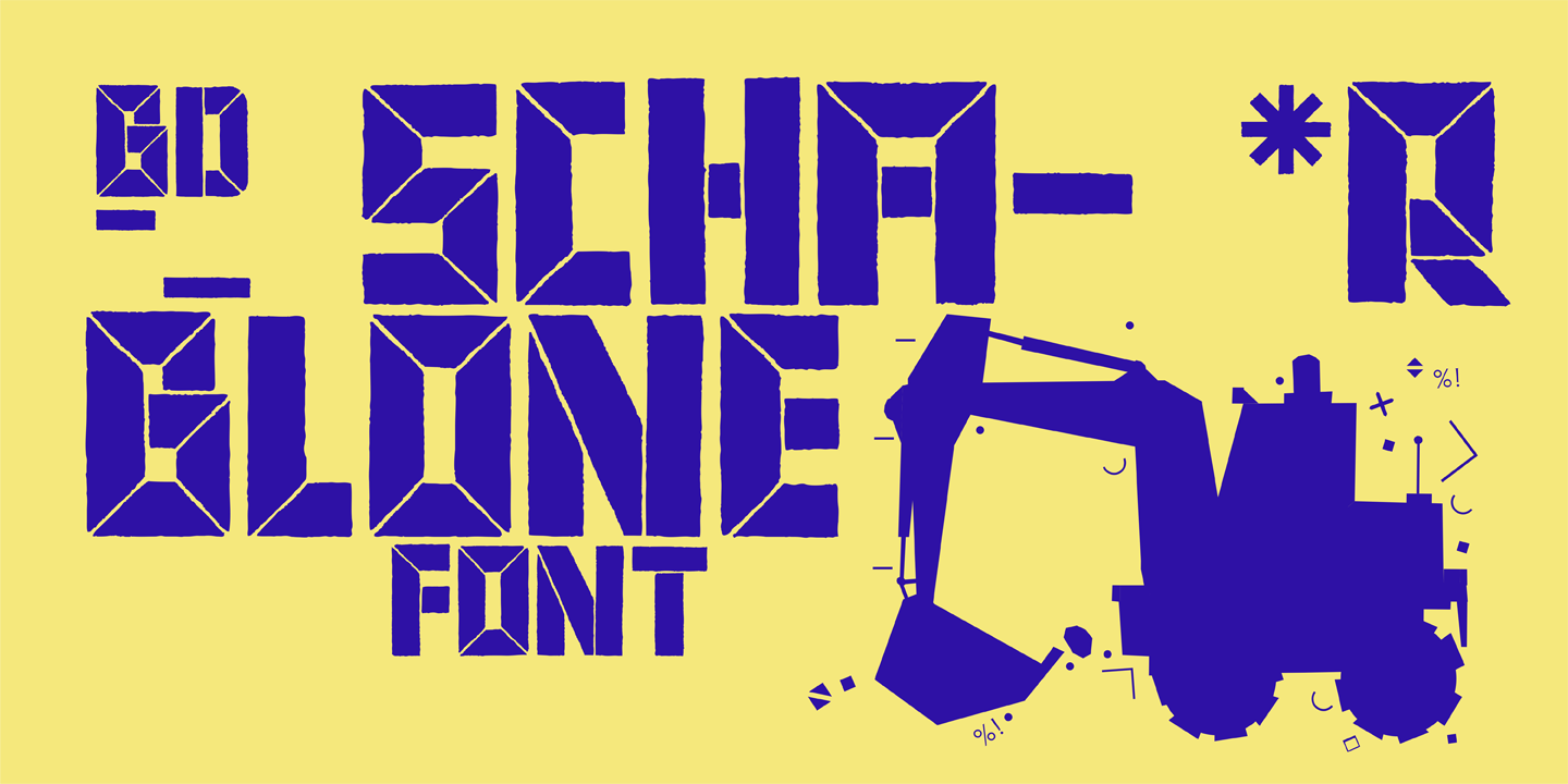 BD Schablone: A Bold Display Font for Crafters