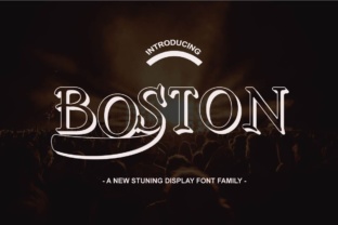 Boston Family Font: A Bold Display Typeface for Campaigns