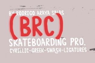 BRC: A Distressed Display Font for Bold Campaigns