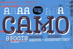 Camo: A Bold Display Font for Small Business Branding