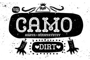 Camo Dirt: A Bold Display Font for Marketers