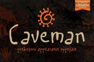 Caveman Family: A Rustic Display Font for Web Design