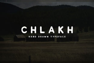 Chlakh: A Retro Hand-Drawn Display Font for Makers