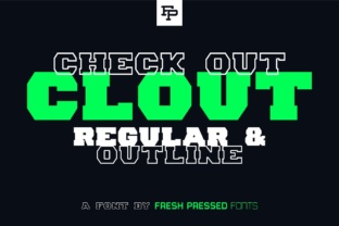 Clout: A Bold Display Font for Business Branding