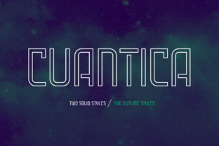 Cuantica Family: A Modern Display Typeface for Editors