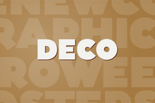 Deco: A Chunky Art Deco Font for Modern Web Design