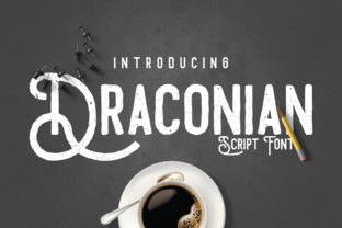 Draconian: A Bold Vintage Display Font for Editors