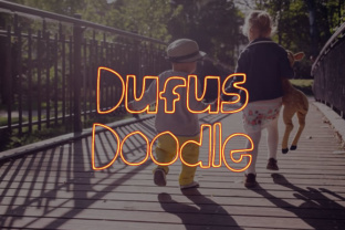 Dufus Doodle: A Playful Display Font for Editorial Charm