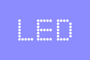 Led Family: A Retro Display Font for Makers