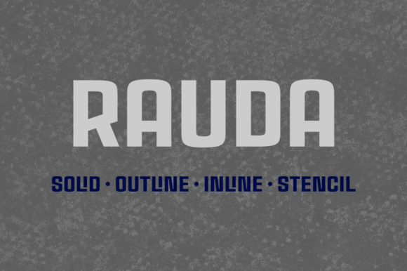 Rauda Family: A Bold Display Font for Web Design