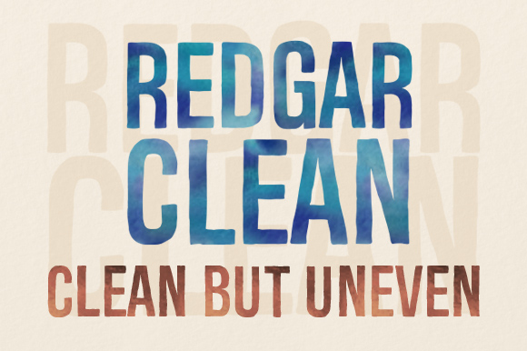 Redgar Clean: The Handdrawn Display Font for Clearer Campaigns