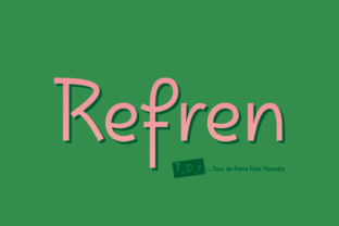 Refren: A Bold Display Font for Marketers