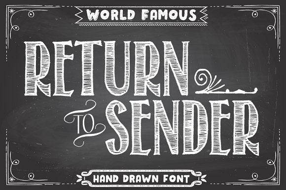 Return to Sender: A Fun Display Font for Crafters