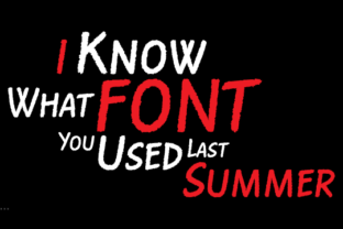 Rough the Type: A Bold Display Font for Crafters