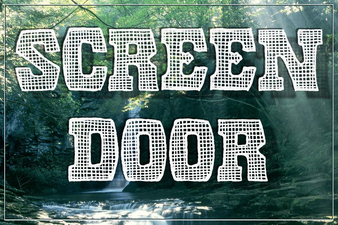 Screen Door: A Friendly Display Font for Editorial Design