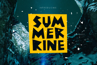 Summerrine: A Bold Display Font for Modern Brands
