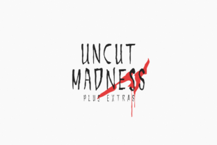 Uncut Madness: A Vintage Horror Display Font for Makers