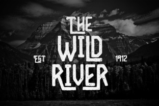Wild River: A Vintage Display Font for Editorial Design